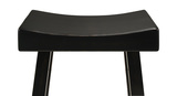 Aruba Black Saddle Seat Stool thumbnail 2