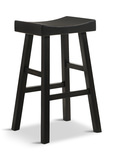 Aruba Black Saddle Seat Stool thumbnail 1