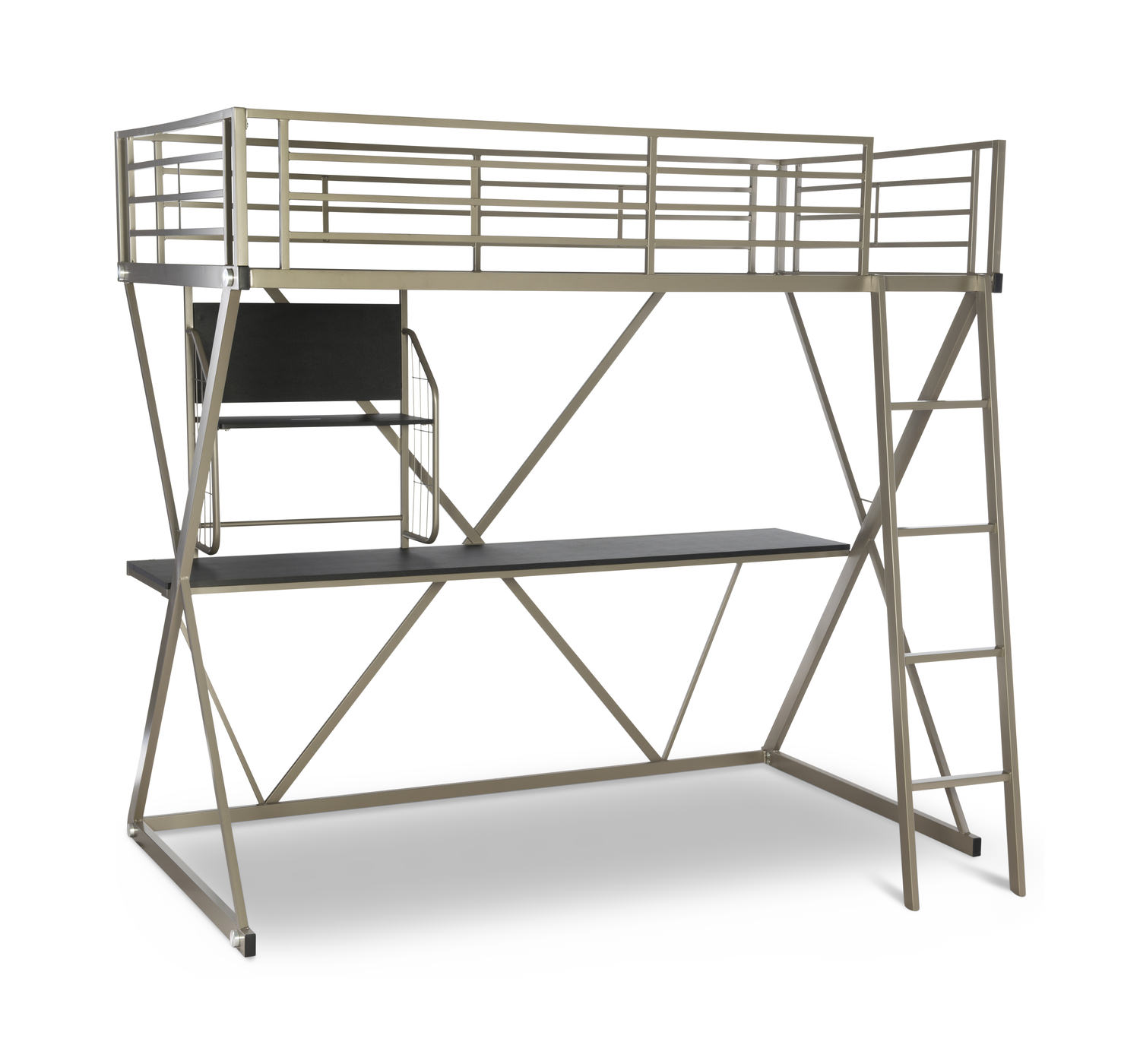 metal frame loft bed