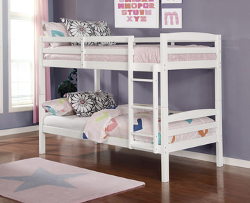 Scout T/T Bunk Bed - Dove White