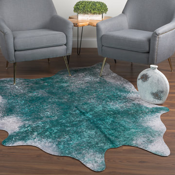 Ranchero Teal Area Rug - 7′9″ X 9′7″
