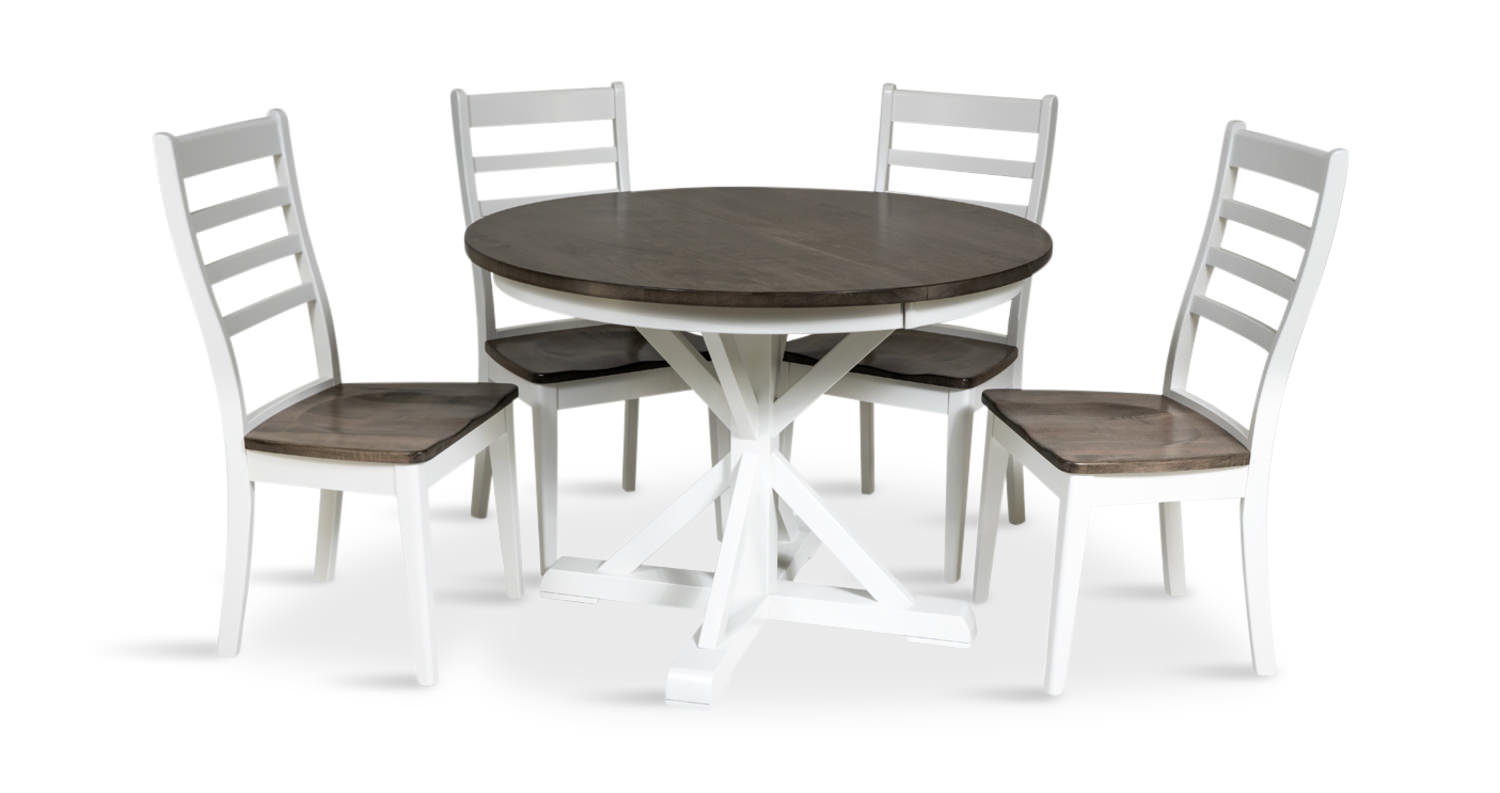 Taylor Round Table With 4 Chairs Hom Furniture