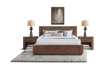 Logan Queen Bed With 1 Storage Siderail