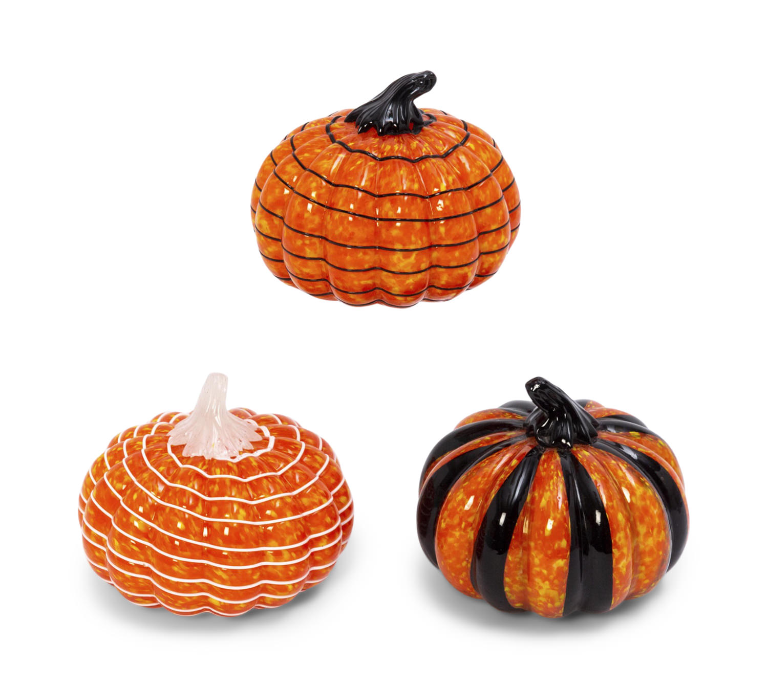 Assorted Halloween Glass Pumpkins | HOM Furniture