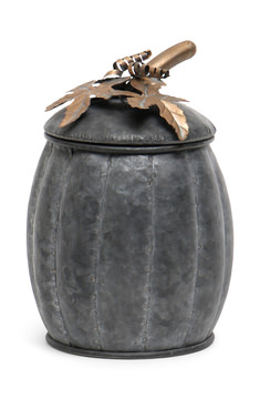 Oval Metal Pumpkin