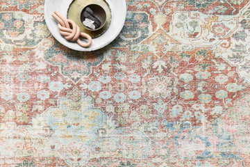 Loren Brick Multi Area Rug 5′0″ X 7′6″