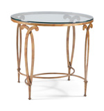 Fleur-De-Lis Round Lamp Table thumbnail 1