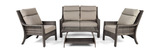 Baja Point 4 Piece Wicker Patio Set thumbnail 2