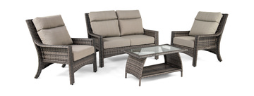 image Baja Point 4 Piece Wicker Patio Set