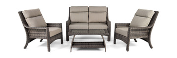 Baja Point 4 Piece Wicker Patio Set