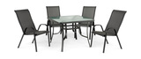 Park Avenue 5 Piece Patio Dining Set - Grey thumbnail 1