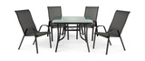 Park Avenue 5 Piece Patio Dining Set - Grey thumbnail 2