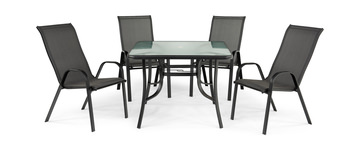 Park Avenue 5 Piece Patio Dining Set - Grey
