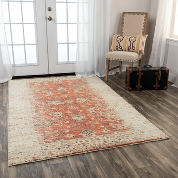 Ovation Rust Border Area Rug - 8′0″ X 10′0″