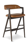 Anita Leather Bar Stool thumbnail 1