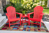 Sunset II 3 Piece Adirondack Set - Red thumbnail 3