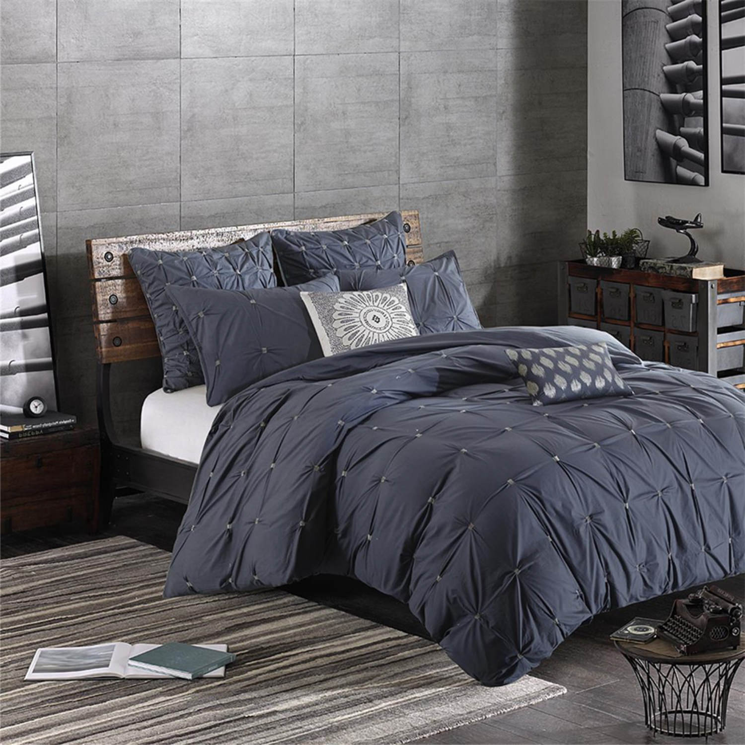 full size denim comforter set