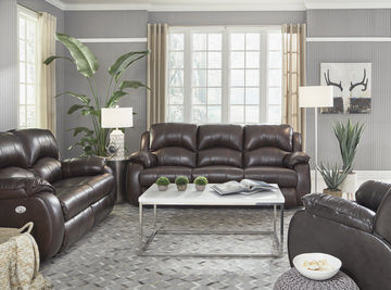 Sailor Leather Power Rocker Recliner