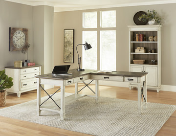 Astoria White Desk With Return