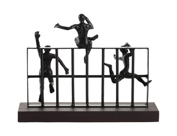 Metal/Wood Sculpture Climbing Fence