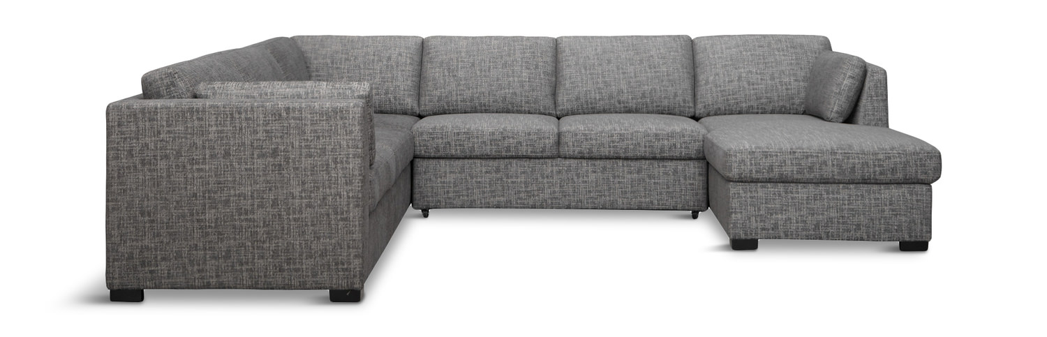 Urban 3 Piece L-Shaped Sectional, Sofa With Chaise