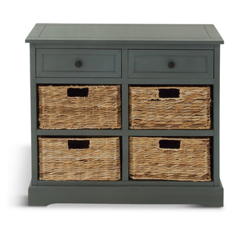 Wicker 4 Basket Chest