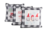 Assorted 18″ Black And White Pillows thumbnail 1