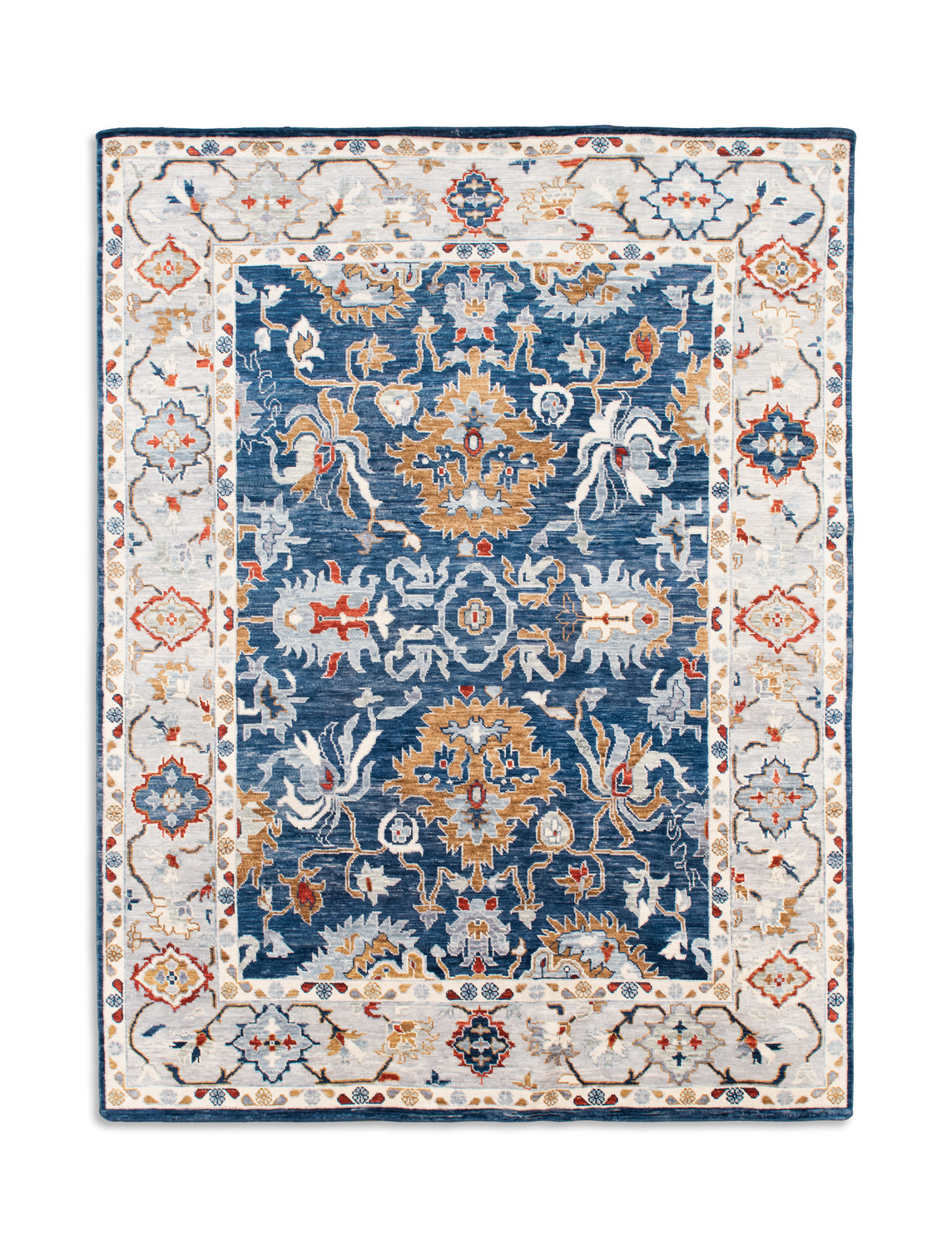 Hand Knotted Area Rug - 8′11″ X 11′10″ 