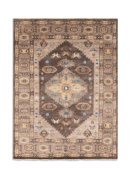 Hand Knotted Area Rug - 8′11″ X 11′11″