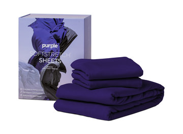 image Softstretch King/Cal King Sheets - Deep Purple