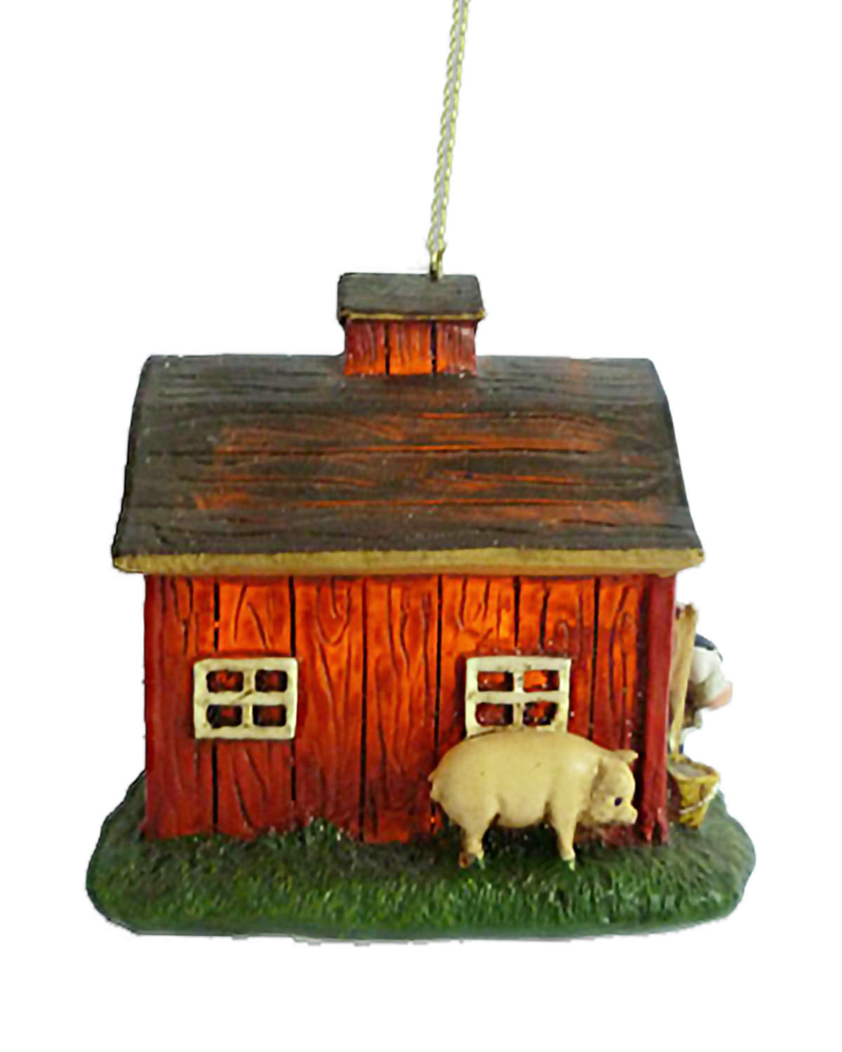 Hand painted Barn Ornament