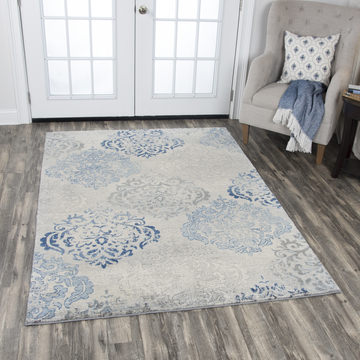 Gossamer Gray/Blue Area Rug - 8′0″ X 10′0″