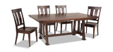 Springfield Trestle Table And 4 Side Chairs thumbnail 1