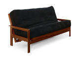 Kennedy Futon With 6″ Premium Mattress - Black Walnut thumbnail 2