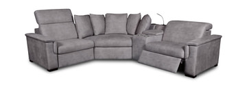 Spartacus 6 Piece Power Reclining Sectional Dock86