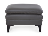 Balmoral Leather Ottoman - Rainstorm thumbnail 2
