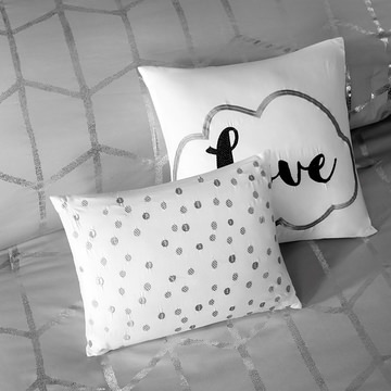 Raina Twin/Twin XL Comforter Set - Grey