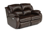 Sailor Leather Power Reclining Loveseat thumbnail 2