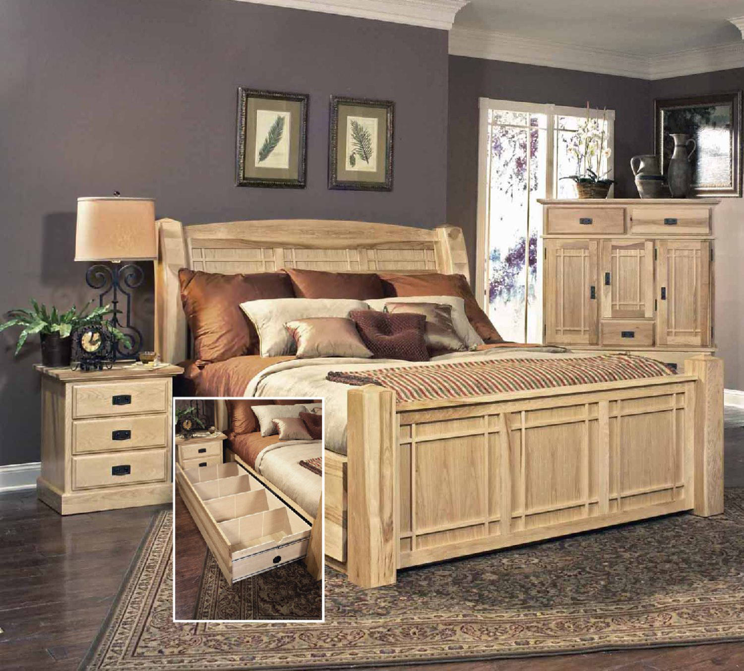 Hickory Highlands Storage Bedroom Suite by | HOM Furniture