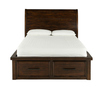 Delray Twin Storage Bed - Dark