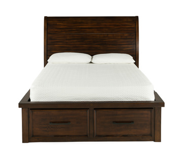 Delray Sleigh Bed With 2 Storage Sides And Storage Footboard - Twin