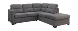 Sadie 2 Piece Pop Up Sleeper Sectional With Storage - Right Arm Chaise thumbnail 1