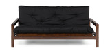 Kennedy Futon With 6″ Premium Mattress - Black Walnut thumbnail 1