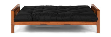 Trinity Futon With Mattress - 6″ Premium Black