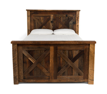 Barnwood Barndoor Queen Bed