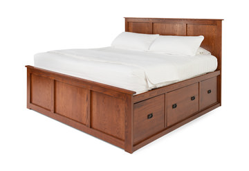 American Mission II King Storage Bed