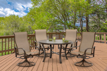 Shoreline 5 Piece Patio Dining Set - Rich Earth