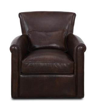 Luca Leather Swivel Chair