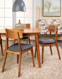 Tyler Modern Extension Dining Table With 4 Wood Back Chairs thumbnail 4
