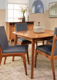 Tyler Modern Extension Table With 4 Upholstered Chairs thumbnail 5